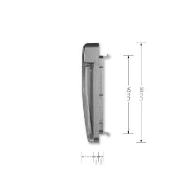 Крышка для розетки Livolo серый (C7-1WF-15)