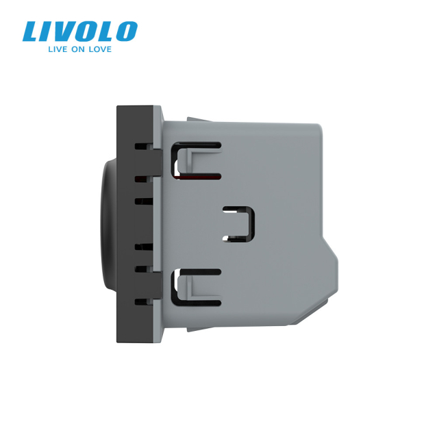 Механизм бесконтактный выключатель 1 сенсор Sense Livolo черный (VL-FCU1-2BP)