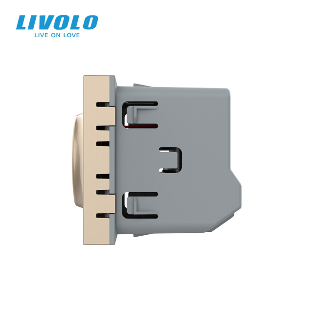 Механизм бесконтактный выключатель 1 сенсор Sense Livolo золотой (VL-FCU1-2AP)