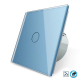 Бесконтактный радиоуправляемый выключатель1 сенсор Livolo голубой стекло (VL-C701R-PRO-19)