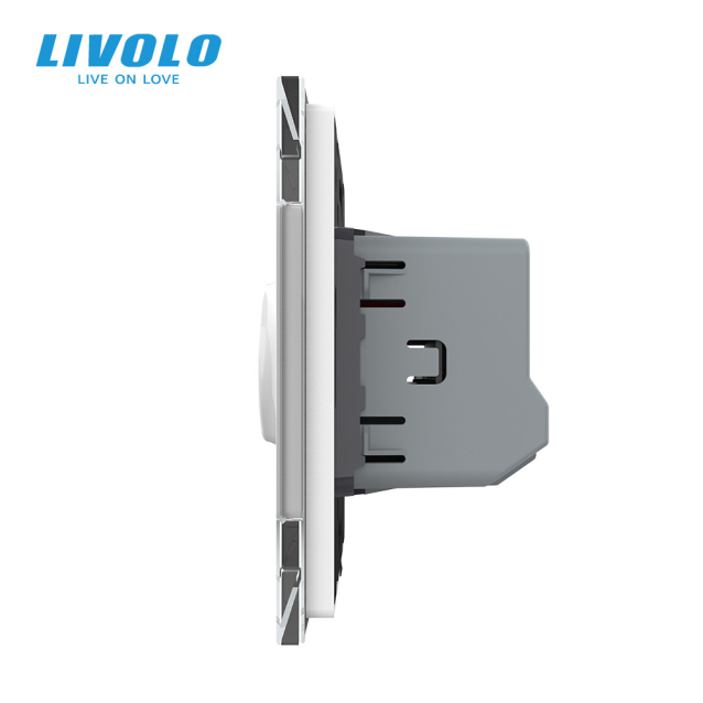 Бесконтактный выключатель 1 сенсор Livolo белый Sense (VL-C7FCU1-2WP)