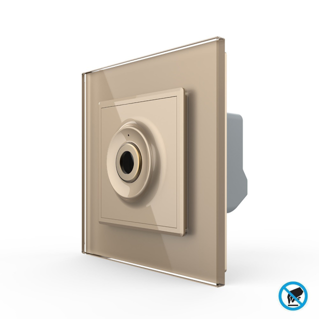 Бесконтактный выключатель 1 сенсор Livolo золотой Sense (VL-C7FCU1-2AP)