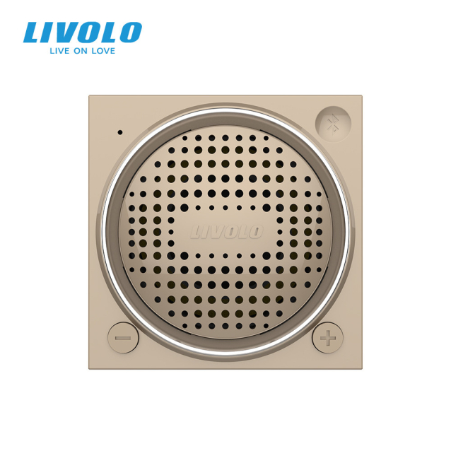 Механизм Bluetooth 5.0 колонка Livolo золото (VL-FCF-2AP)