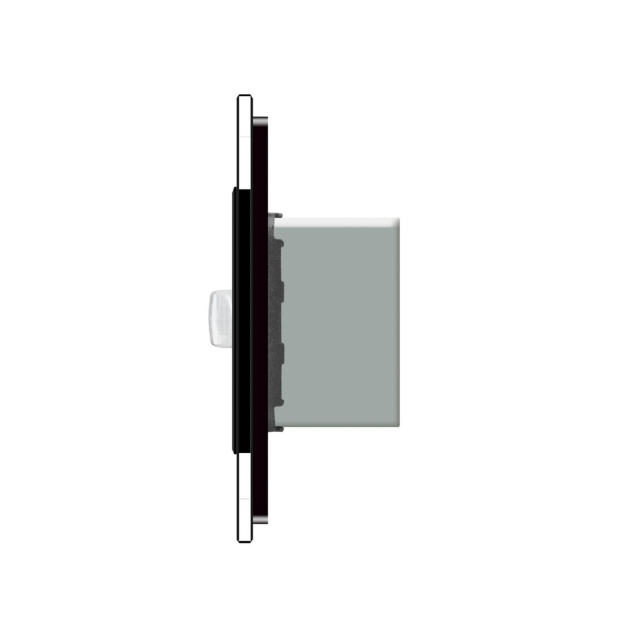 Датчик присутствия и движения с сенсорным выключателем Livolo черный стекло (VL-C701RG-12)