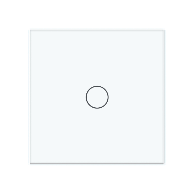 Сенсорная кнопка 1 сенсор 12/24V Livolo белый стекло (VL-C701CH-11)