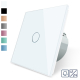 Сенсорная кнопка 1 сенсор 12/24V Livolo белый стекло (VL-C701CH-11)