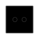 Сенсорный выключатель 2 сенсора Сухой контакт Livolo черный стекло (VL-C702I-12)