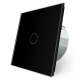 Сенсорный выключатель 1 сенсор Сухой контакт Livolo черный стекло (VL-C701I-12)