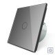 Сенсорный выключатель 1 сенсор Сухой контакт Livolo серый стекло (VL-C701I-15)