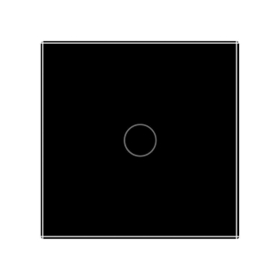 Сенсорная кнопка 1 сенсор Сухой контакт Livolo черный стекло (VL-C701IH-12)