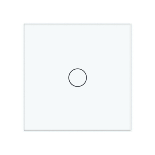 Сенсорная кнопка 1 сенсор Сухой контакт Livolo белый стекло (VL-C701IH-11)