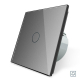 Сенсорная кнопка 1 сенсор Импульсный выключатель Мастер кнопка Livolo серый стекло (VL-C701H-15)