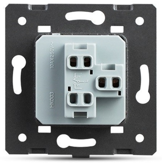 Механизм одноклавишный выключатель Livolo розовый (VL-C7-K1-17)