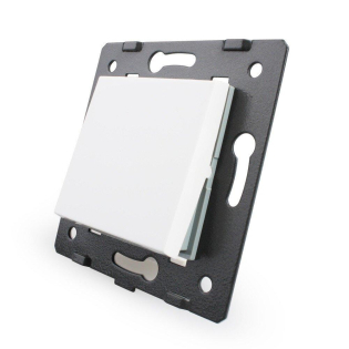 Механизм одноклавишный выключатель Livolo белый (VL-C7-K1-11)