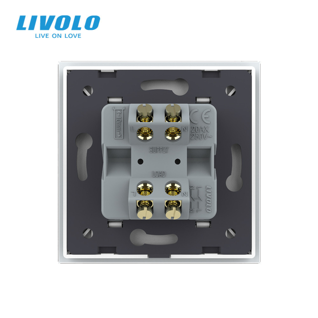 Мастер выключатель 20 ампер Livolo белый (VL-C7KMKV20A-2WP)