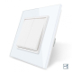 Двухклавишный проходной выключатель Livolo белый стекло (VL-C7K2S-11)