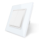Двухклавишный проходной выключатель Livolo белый стекло (VL-C7K2S-11)