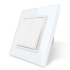 Двухклавишный выключатель Livolo белый стекло (VL-C7K2-11)