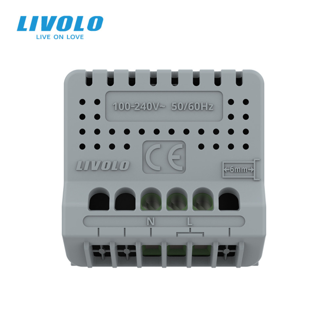 Умный механизм датчик звука и освещенности Livolo белый ZigBee (VL-FCJZ-2WP)