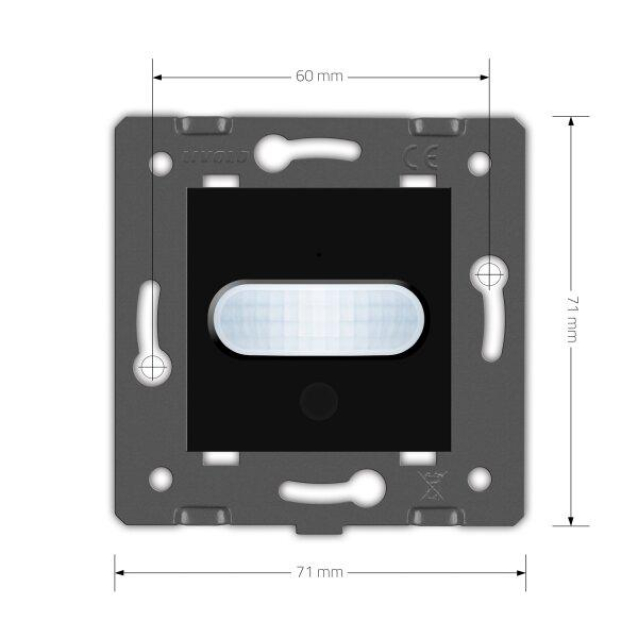 Умный механизм датчик движения Livolo черный ZigBee (VL-FCUZ-2BP)
