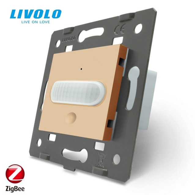 Умный механизм датчик движения Livolo золотой ZigBee (VL-FCUZ-2AP)