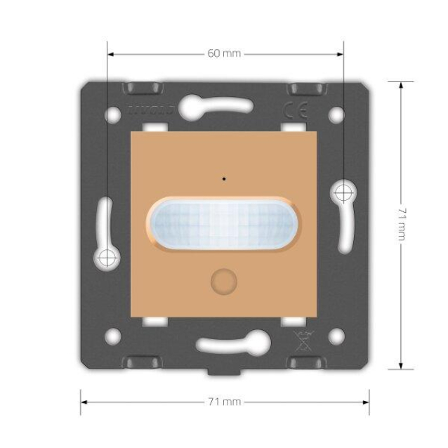 Умный механизм датчик движения Livolo золотой ZigBee (VL-FCUZ-2AP)