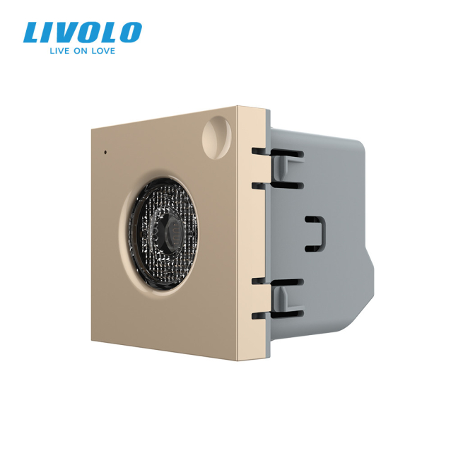Умный механизм датчик звука и освещенности Livolo золотой ZigBee (VL-FCJZ-2AP)