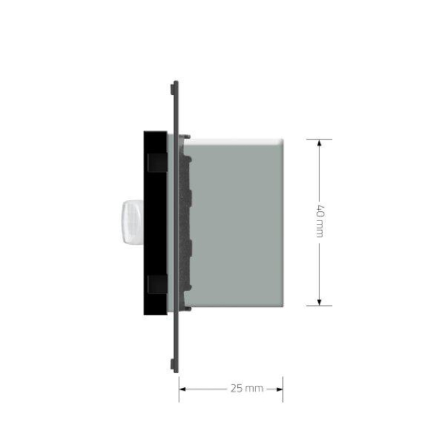 Механизм датчик присутствия и движения с сенсорным выключателем Livolo черный (C7-01RG-12)