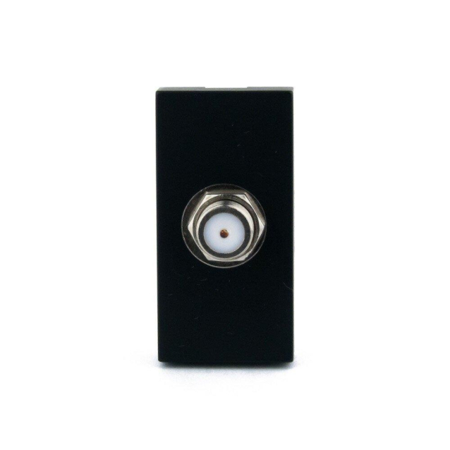 Механизм розетка спутниковая SAT Livolo черный (C7-1ST-12)