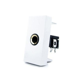 Механизм розетка микрофон JACK 6.3 мм Livolo белый (C7-1M-11)