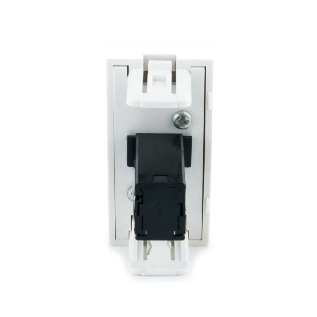 Механизм розетка микрофон JACK 6.3 мм Livolo белый (C7-1M-11)