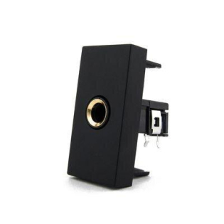 Механизм розетка микрофон JACK 6.3 мм Livolo черный (C7-1M-12)