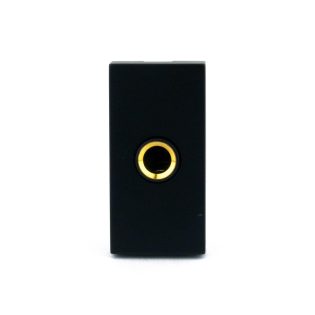 Механизм розетка микрофон JACK 6.3 мм Livolo черный (C7-1M-12)