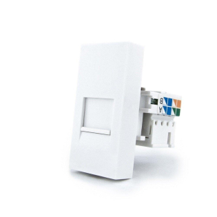 Механизм розетка интернет RJ-45 Livolo белый (VL-FCCP-1WP)