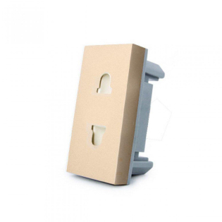 Механизм универсальная розетка 2 в 1 Livolo золото (VL-FCT25 16A-1AP)