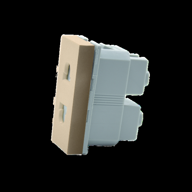 Механизм универсальная розетка 2 в 1 Livolo золото (VL-FCT25 16A-1AP)