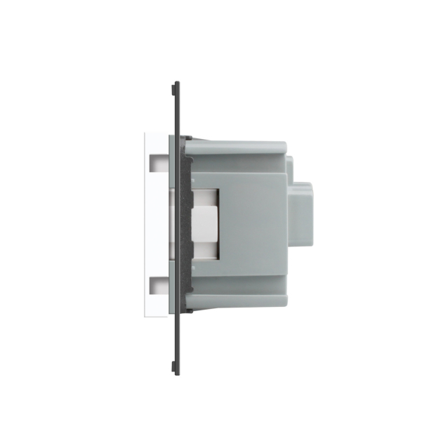 Механизм силовая розетка с заземлением Livolo белый (C7-C1EU-11)