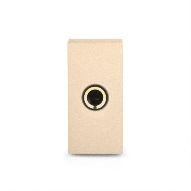 Механизм розетка микрофон JACK 6.3 мм Livolo золото (C7-1M-13)