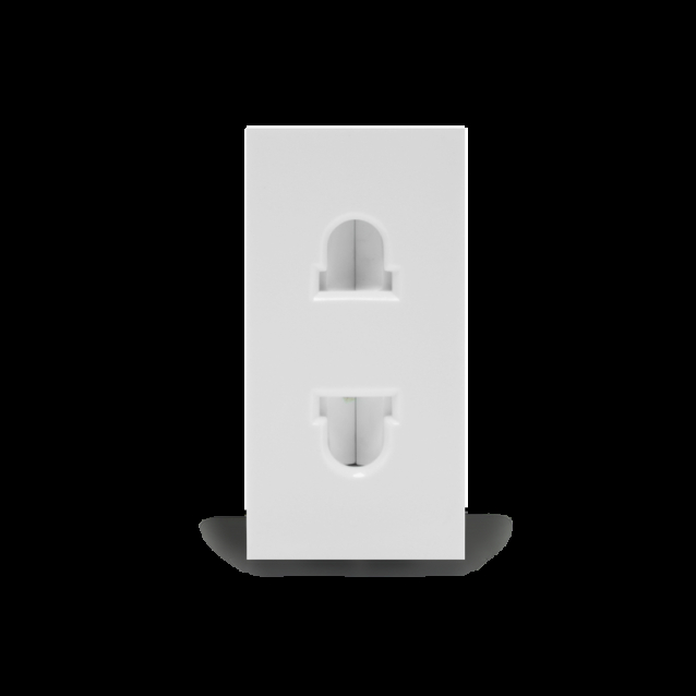 Механизм универсальная розетка 2 в 1 Livolo белый (VL-FCT25 16A-1WP)