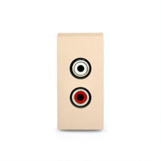 Механизм розетка RCA аудио Livolo золото (VL-FCAU-1AP)