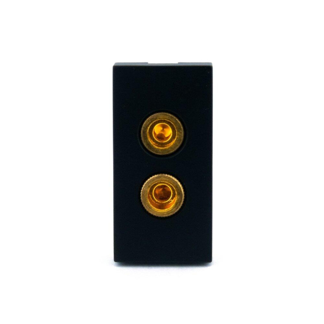 Механизм розетка аудио Banana Livolo черный (C7-91A-12)