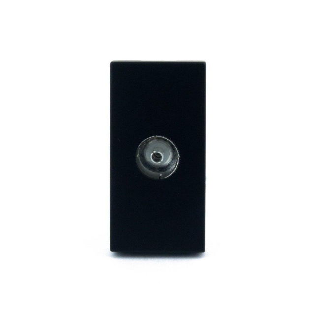 Механизм розетка телевизионная ТВ Livolo черный (C7-1V-12)