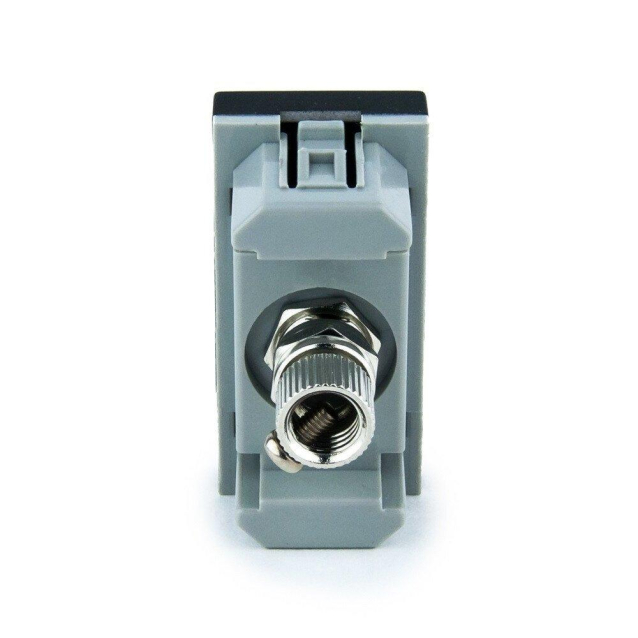 Механизм розетка телевизионная ТВ Livolo черный (C7-1V-12)