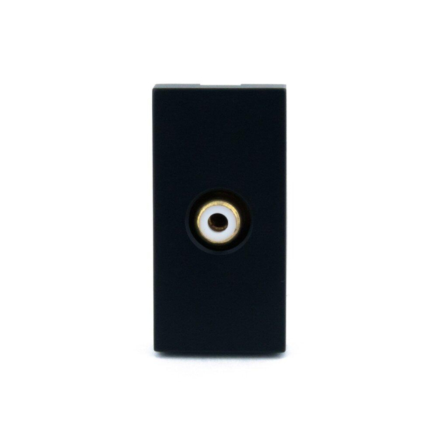 Механизм розетка RCA видео Livolo черный (C7-1VD-12)