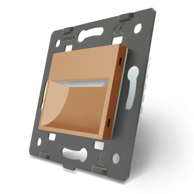 Механизм светильник для лестниц подсветка пола Livolo золото (782800613)