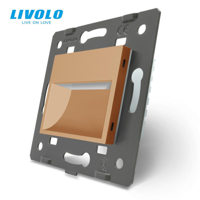 Механизм светильник для лестниц подсветка пола Livolo золото (782800613)