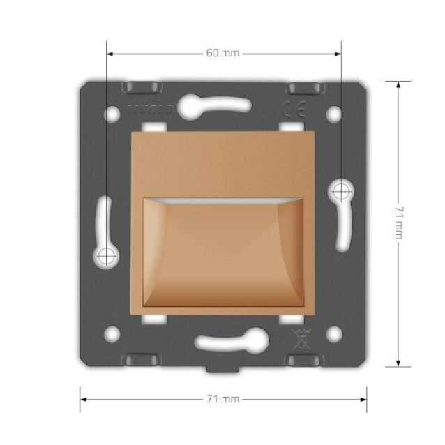 Механизм светильник для лестниц подсветка пола Livolo золото (782800613)
