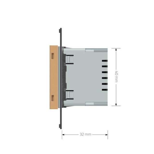 Механизм светильник для лестниц подсветка пола Livolo золото (782800613)