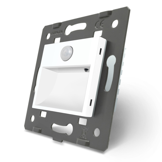 Механизм светильник для лестниц подсветка пола с датчиком движения Livolo белый (VL-FCL-2WP)