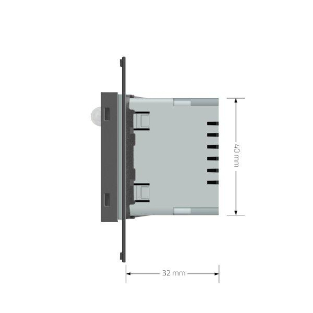 Механизм светильник для лестниц подсветка пола с датчиком движения Livolo серый (782800515)